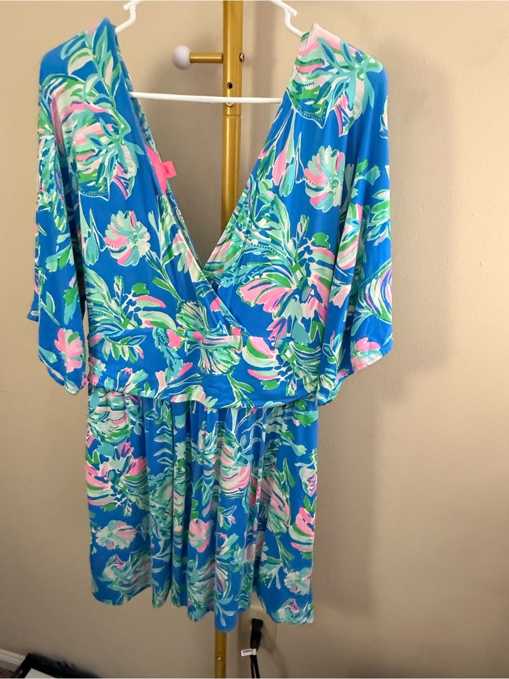 Lilly Pulitzer Pargi Wrap Romper Women’s L - Picture 2 of 7